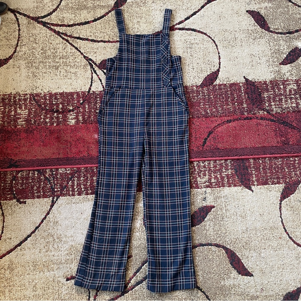 Zara Kids Collection Plaid Pants Overalls/jumpsuit For Girls 13-14 Pants